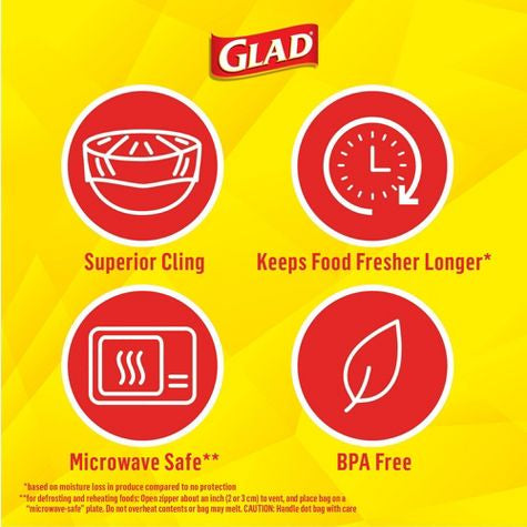 Glad Cling Wrap - 300 pies cuadrados