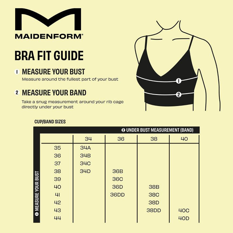 Sujetador push-up de 2 piezas para mujer Maidenform Self Expressions SE5757 38DD