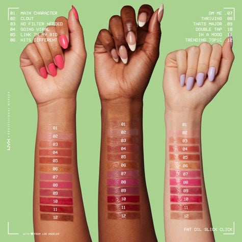 Bálsamo labial tintado NYX Professional Makeup Fat Oil Slick Click - 0,07 oz