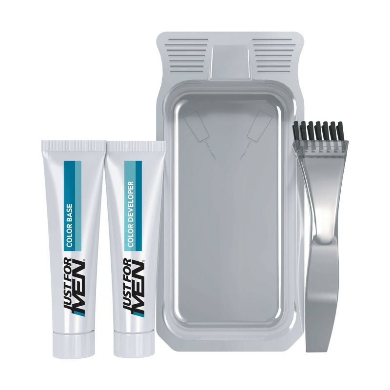 Solo para hombres, bigote y barba, coloración de barba para canas con cepillo incluido- Color
Marrón claro M-25