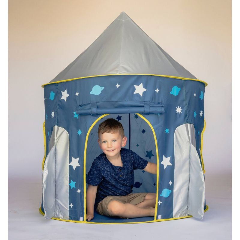 Tienda de juegos para niños con nave espacial Chuckle & Roar