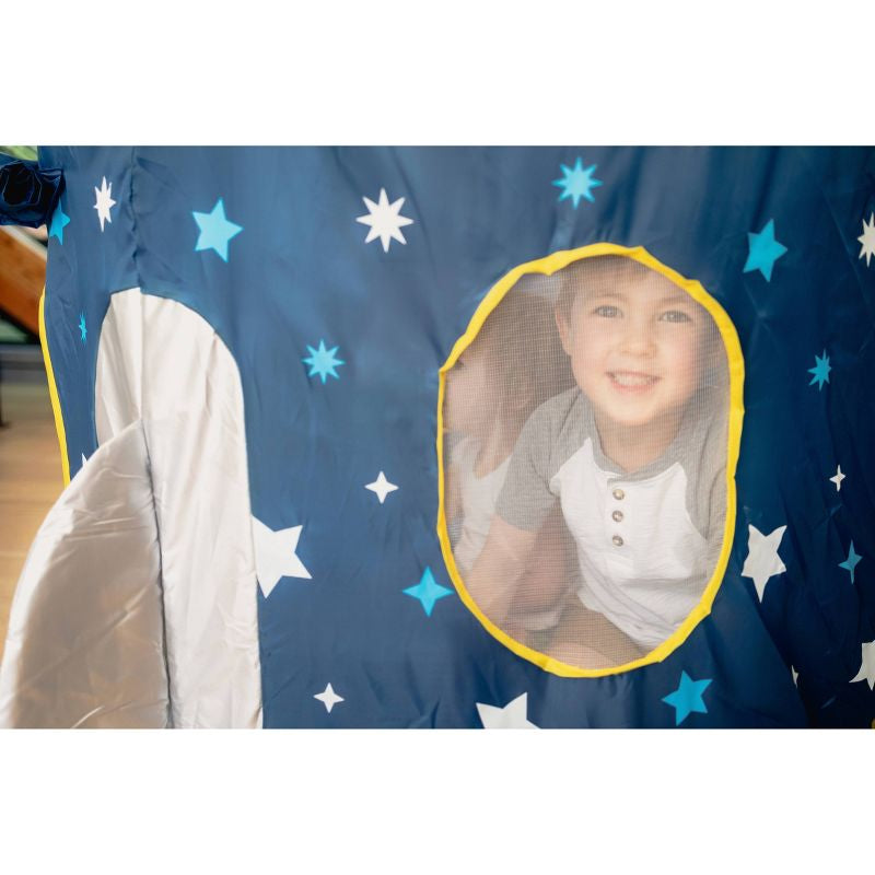 Tienda de juegos para niños con nave espacial Chuckle & Roar