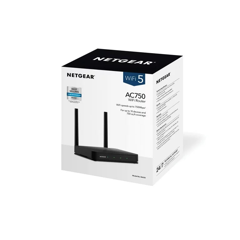 NETGEAR - Router WiFi AC750, 750 Mbps (R6020)