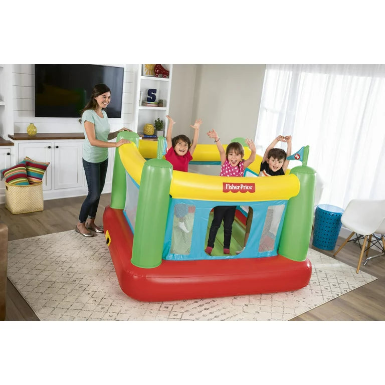 Fisher Price 69'' x 68'' x 53'' Bouncesational Indoor Bouncer con bomba incorporada
