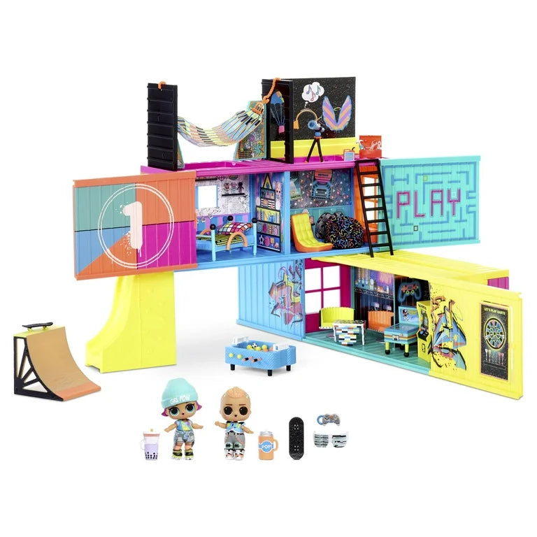LOL Surprise Clubhouse Playset con más de 40 sorpresas y 2 muñecas exclusivas, gran regalo para niños de 4 a 6 años