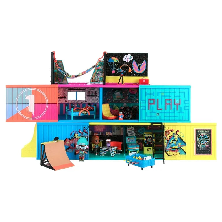 LOL Surprise Clubhouse Playset con más de 40 sorpresas y 2 muñecas exclusivas, gran regalo para niños de 4 a 6 años