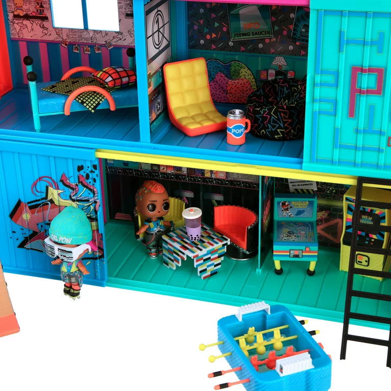 LOL Surprise Clubhouse Playset con más de 40 sorpresas y 2 muñecas exclusivas, gran regalo para niños de 4 a 6 años