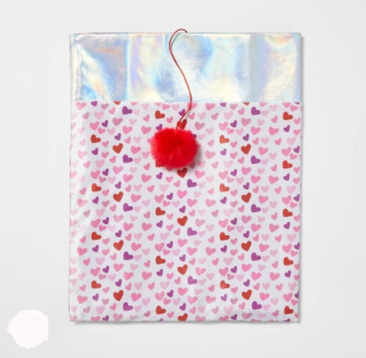 Bolsa arrugada corazones para gato juguete Boots & Barkley