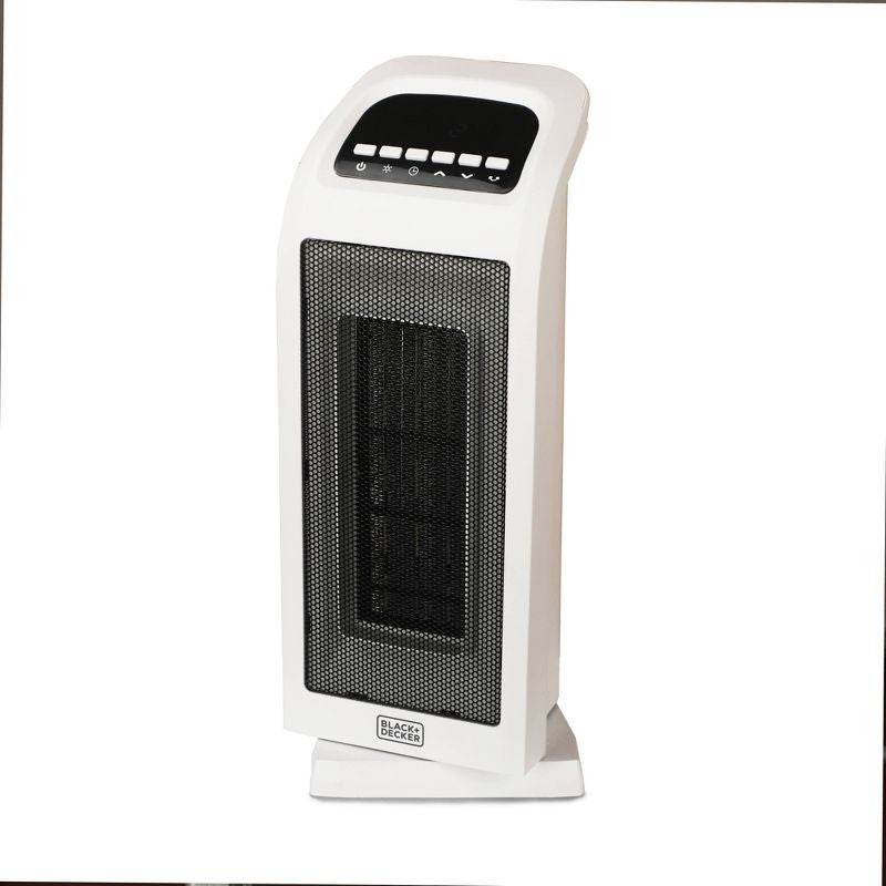 Calentador de torre de cerámica con controles digitales oscilantes BLACK+DECKER