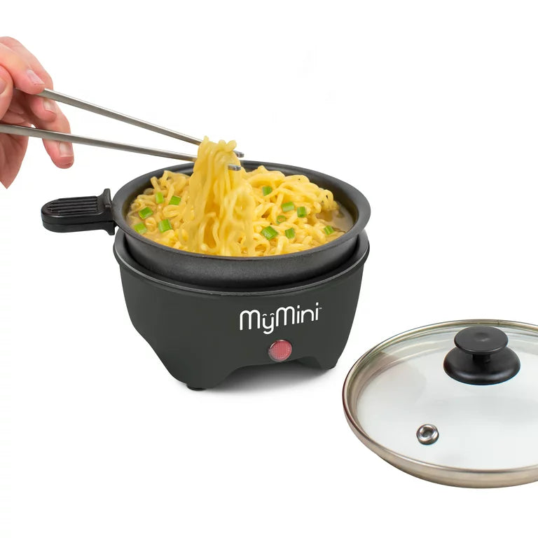 MyMini Hervidor de fideos de 5 pulgadas y olla caliente eléctrica de sartén, Blackberry (3,7" x 5,25", 1,25 Lb)