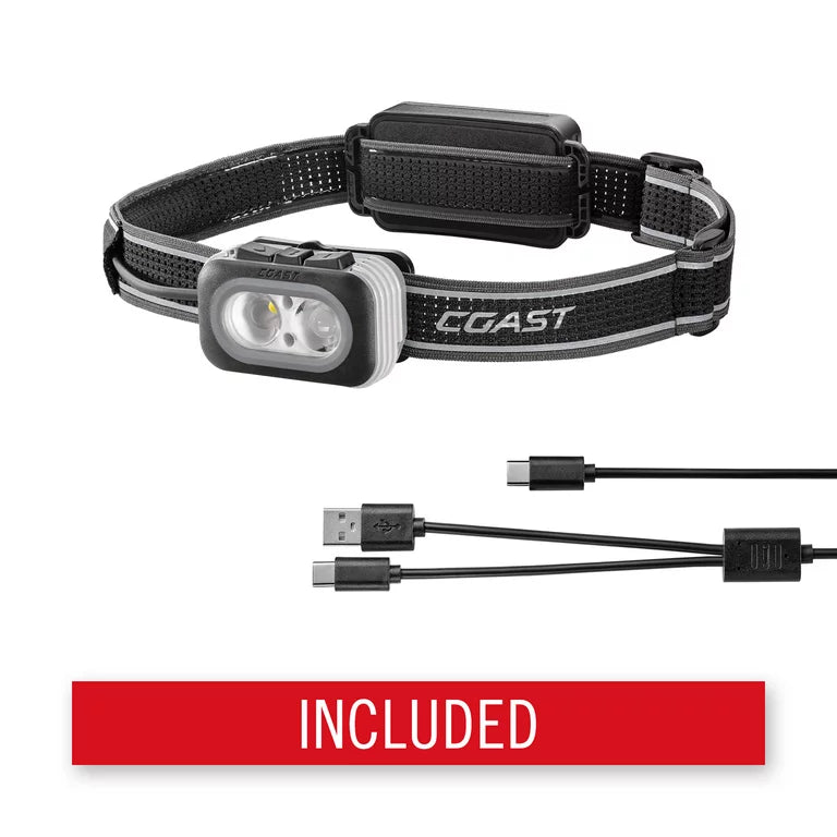 COAST RL27R Recargable más carga trasera Faro LED tricolor de 1000 lúmenes, 4,9 oz.
