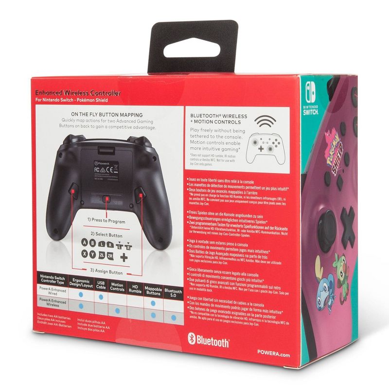 Controlador inalámbrico mejorado PowerA para Nintendo Switch - Pokemon Shield