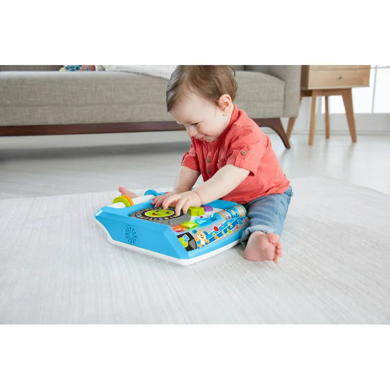 Fisher-Price - Reproductor de discos Laugh & Learn Remix - Azul