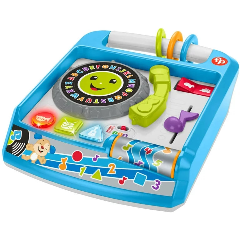 Fisher-Price - Reproductor de discos Laugh & Learn Remix - Azul