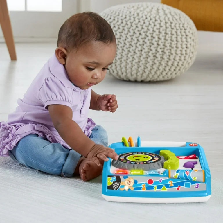 Fisher-Price - Reproductor de discos Laugh & Learn Remix - Azul