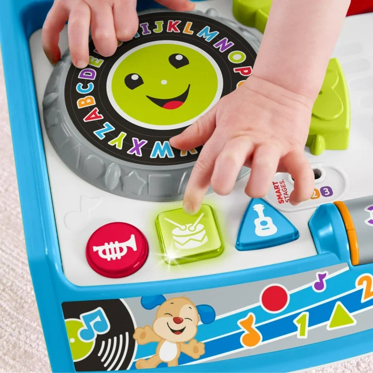 Fisher-Price - Reproductor de discos Laugh & Learn Remix - Azul