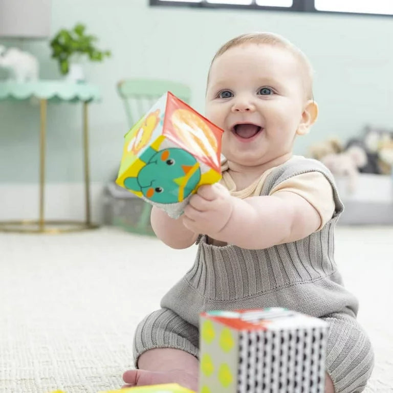 Bloques de baño Infantino Colors & Numbers para bebés y niños pequeños, juego de 6 piezas