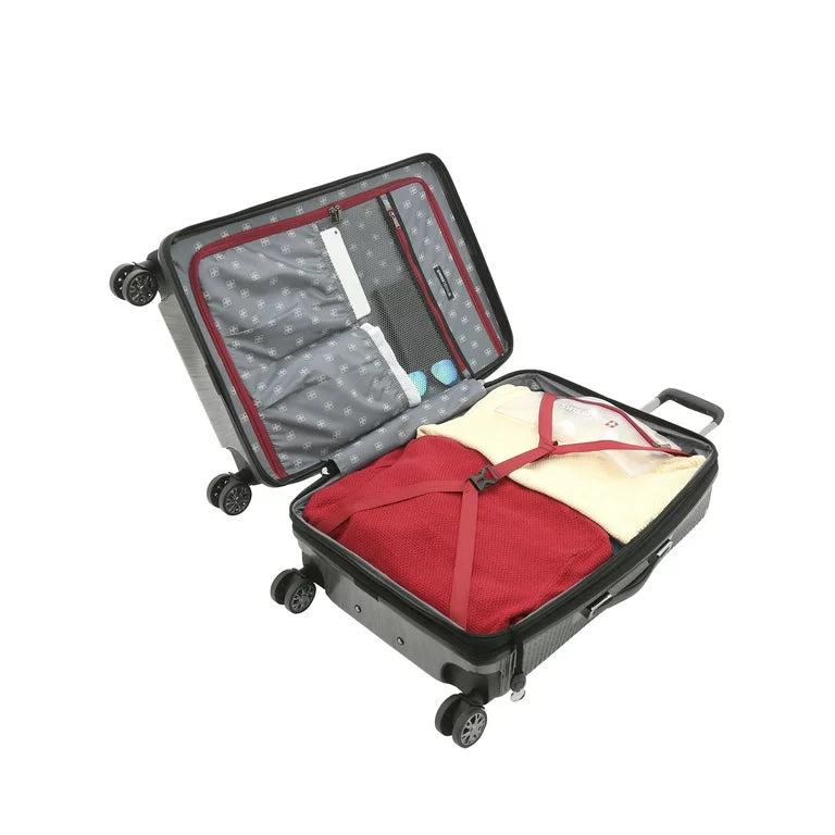 Maleta - Equipaje facturado Swisstech Excursion 25" Expandable Hardside Rolling Spinner - Carbón