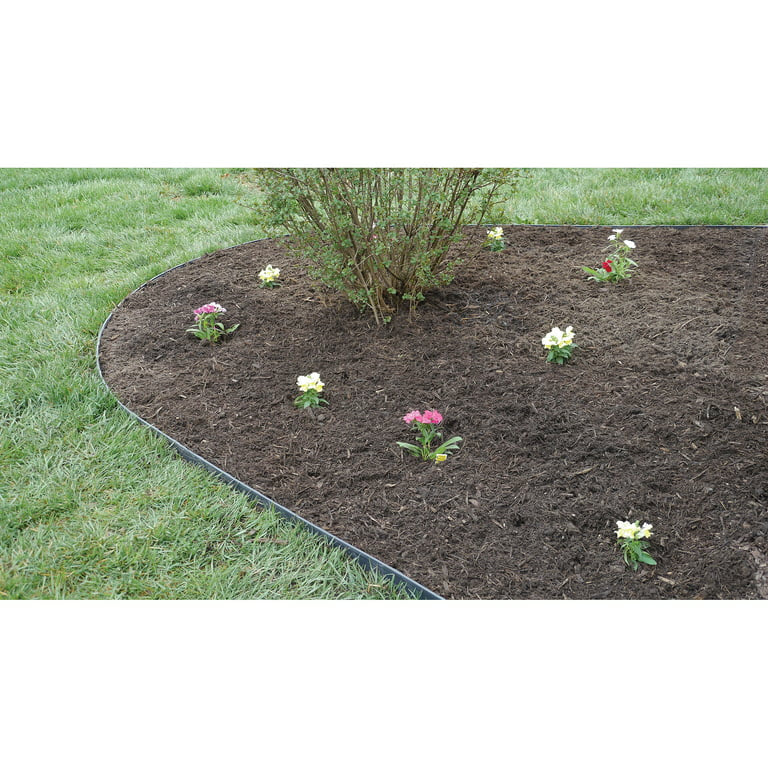 Kit de proyecto de bordes de paisaje EasyFlex No-Dig, 30pies, negro. Set completo