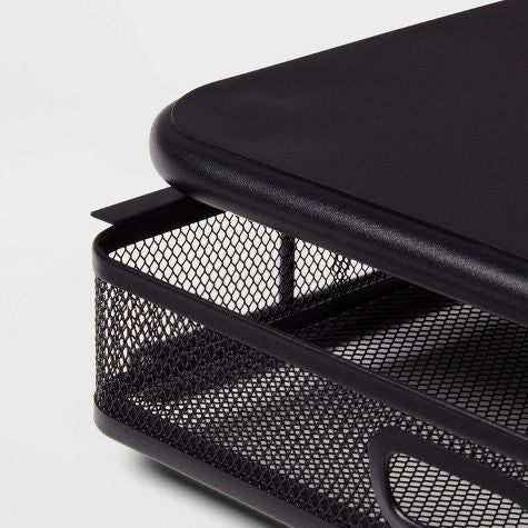 Soporte de monitor de malla con cajón negro - Brightroom™
