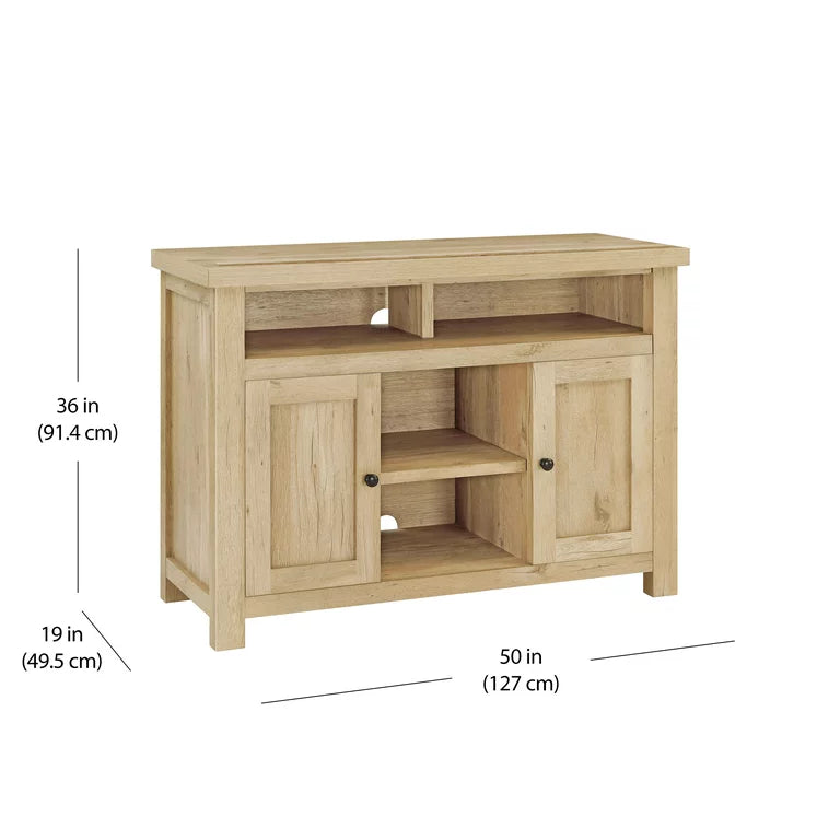 Consola multimedia Better Homes & Gardens Wheaton para televisores de hasta 60", roble natural