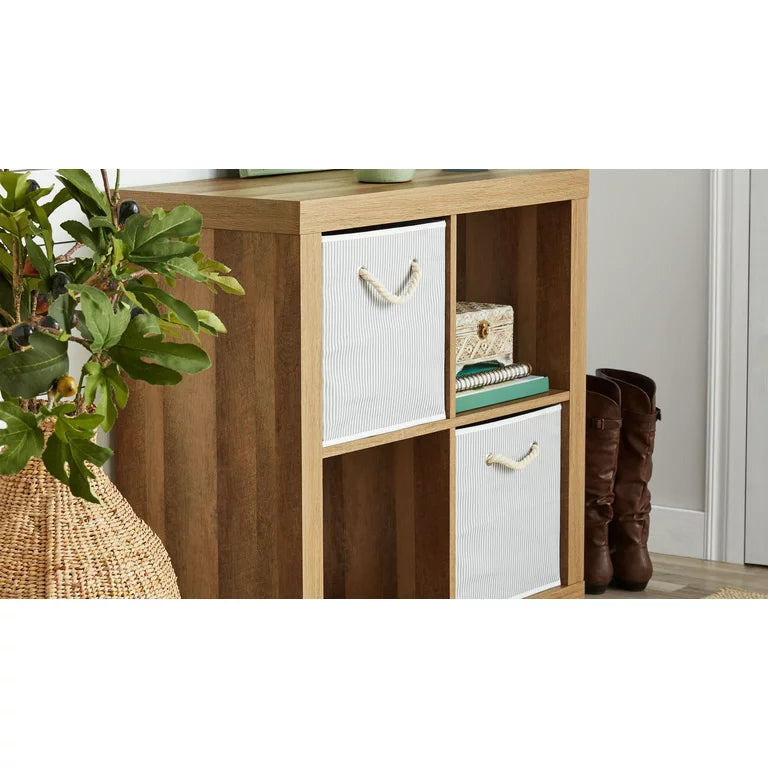 Better Homes & Gardens Organizador cuadrado de 4 cubos, desgastado