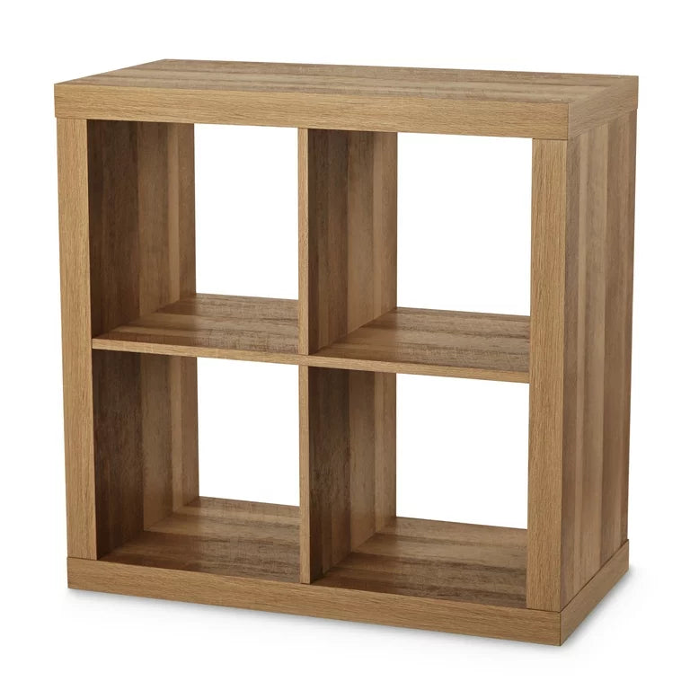 Better Homes & Gardens Organizador cuadrado de 4 cubos, desgastado