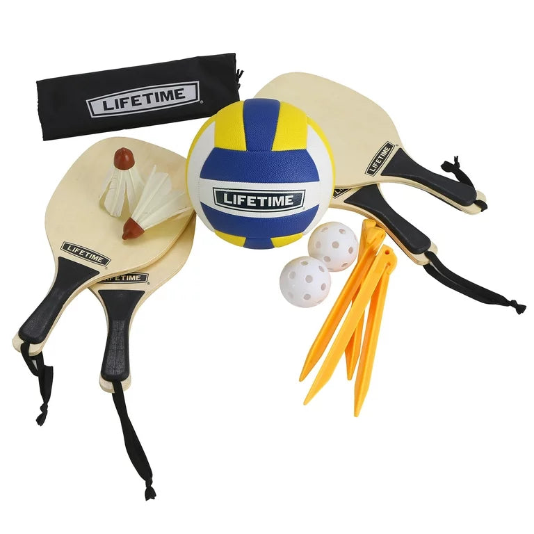 Lifetime Outdoor Games Set with Paddles and Volleyball