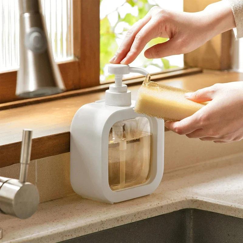 Dispensadores de jabón para baño de 300 ml , loción rellenable, champú, soporte para Gel de ducha, dispensador portátil de viaje, botella con bomba de baño vacía