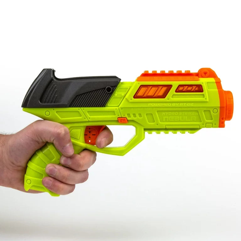 Hydro Strike Nebula Pro Manual Gel Blaster con 1000 cuentas de agua.