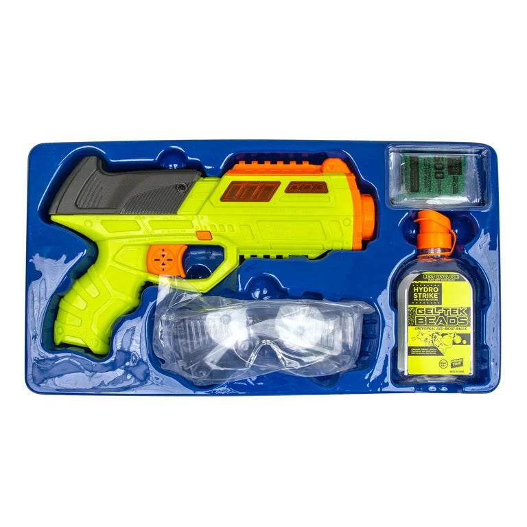 Hydro Strike Nebula Pro Manual Gel Blaster con 1000 cuentas de agua.