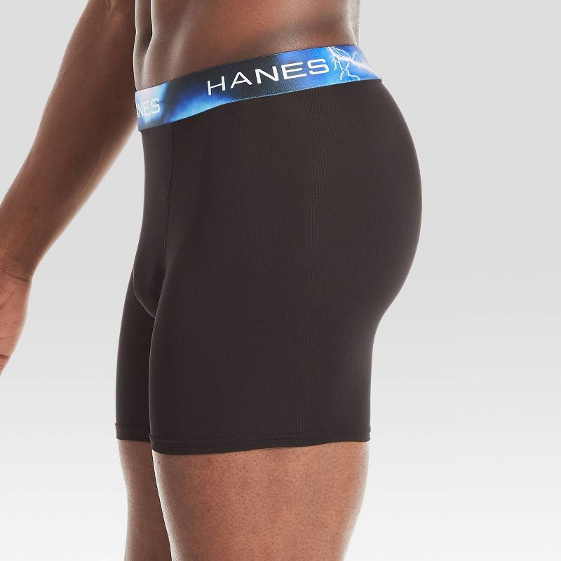 Hanes Premium Men's Performance Ultralight Boxer Briefs 3pk - Blue/Teal/Gray- talla XL