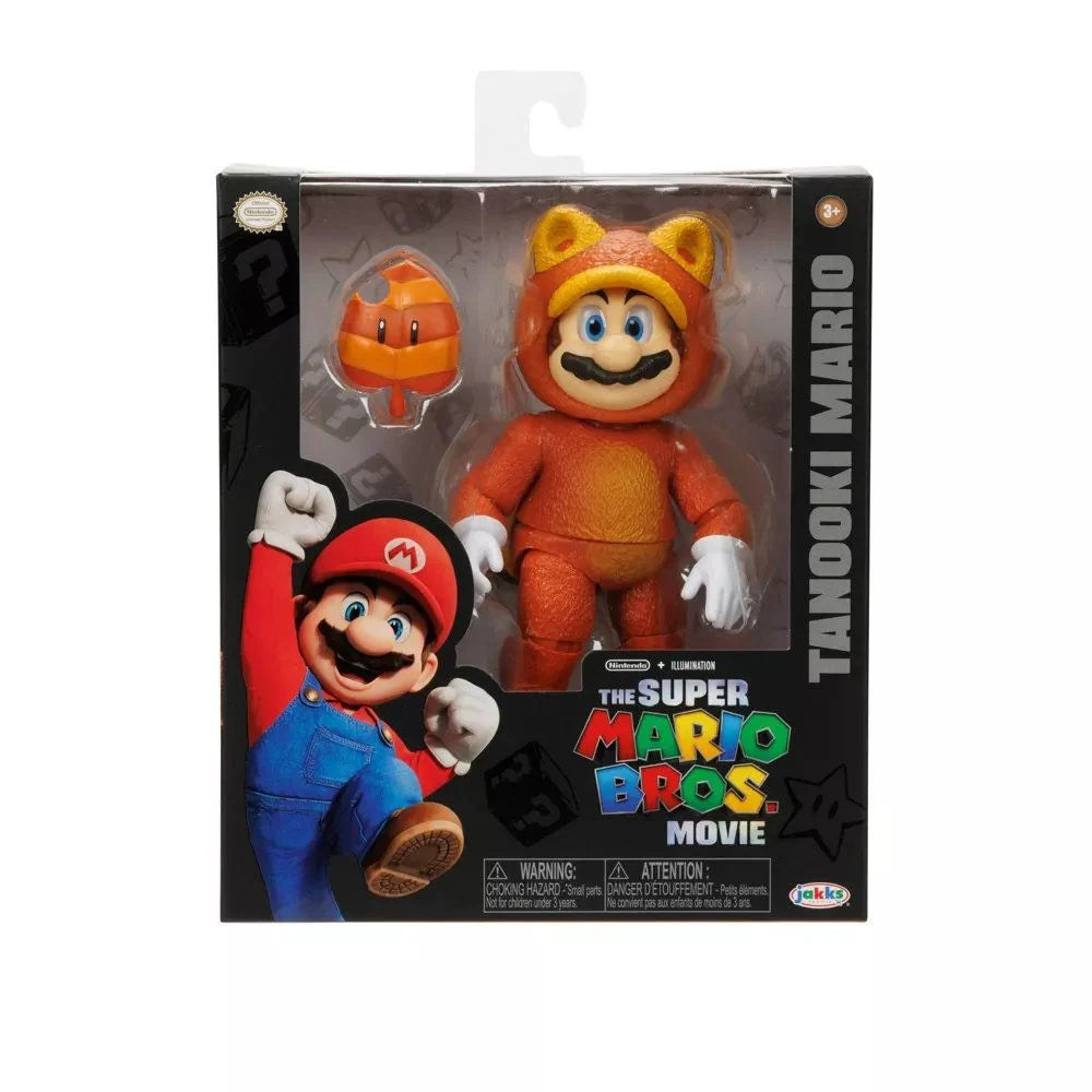 Super Mario Bros Película 5" Figura de acción Tanooki Mario