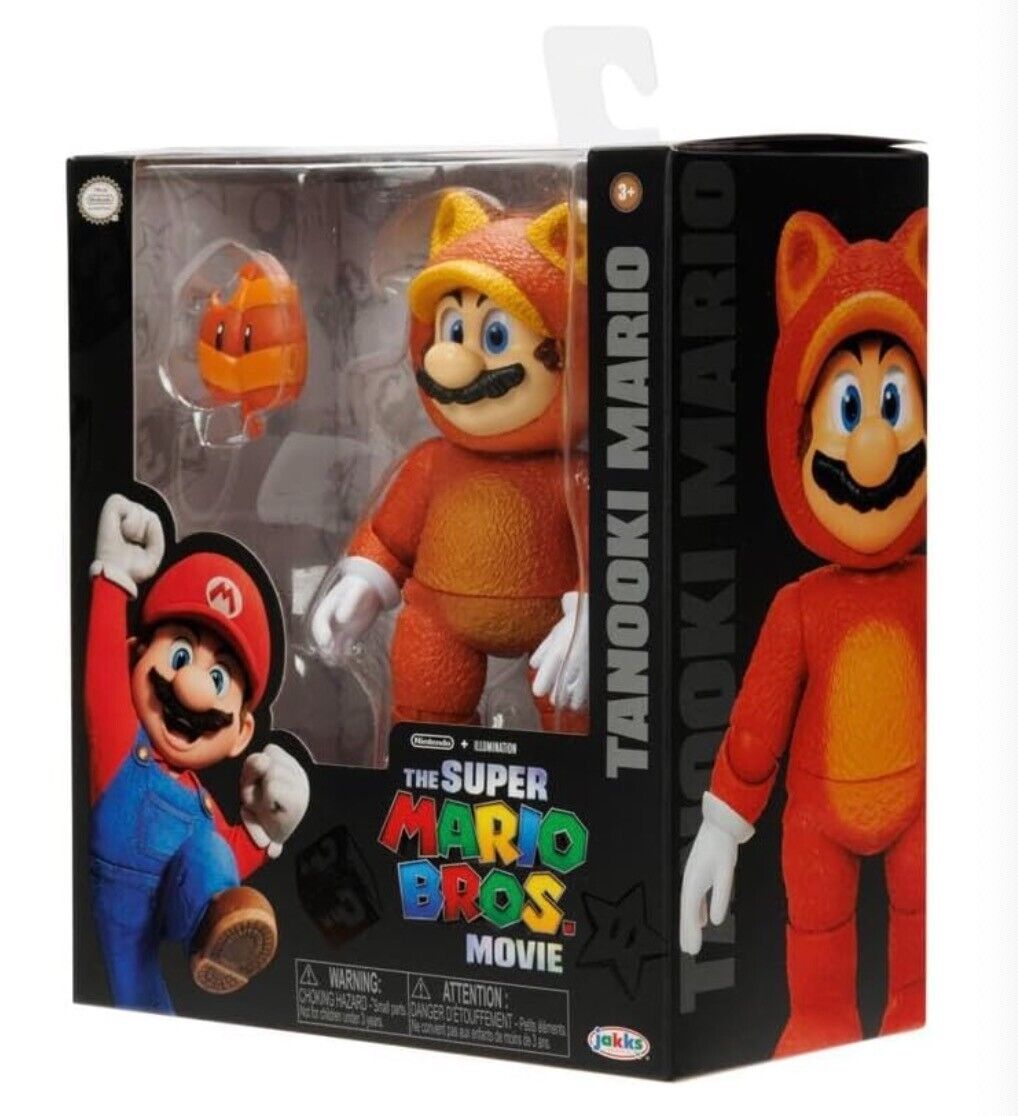 Super Mario Bros Película 5" Figura de acción Tanooki Mario
