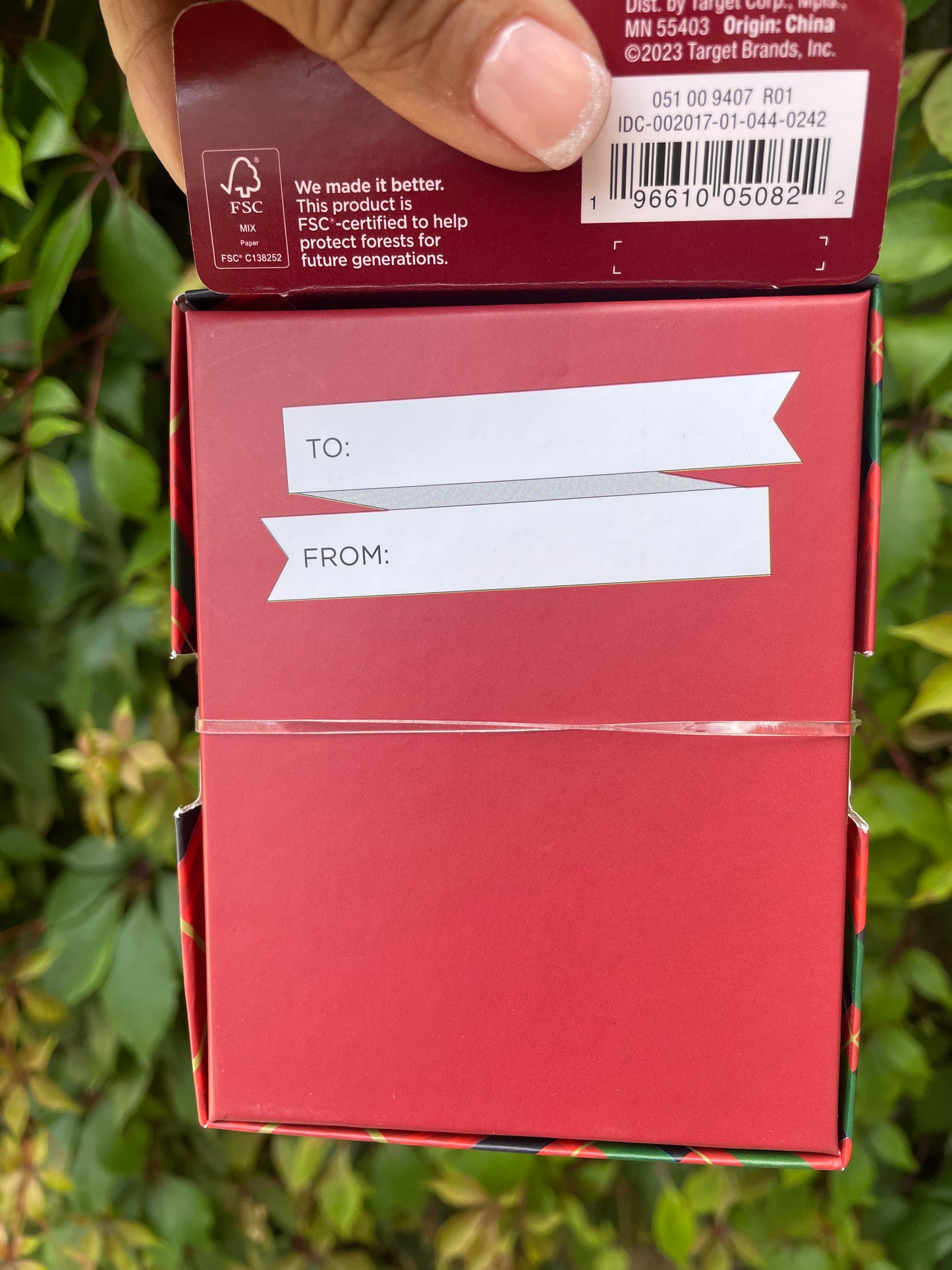 Wondershop Set/4 cajas de regalo para dinero de Navidad/tarjetas de regalo