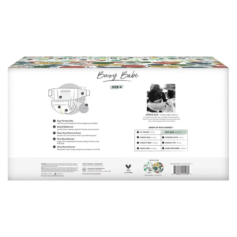 The Honest Company Pañales desechables, talla 4 - 92 pañales