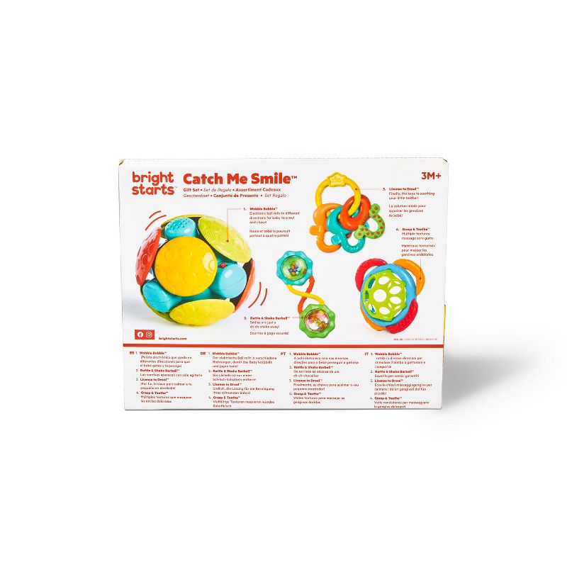 Juego de regalo de mordedores Oball Catch Me Smile - 4 piezas