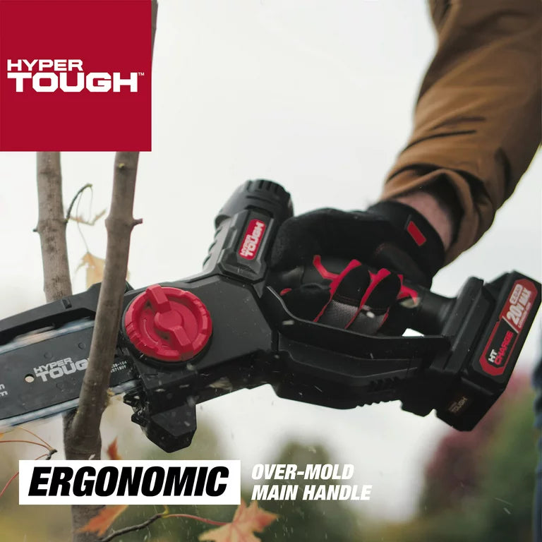 Mini motosierra Hyper Tough de 20 voltios y 6 pulgadas con batería y cargador