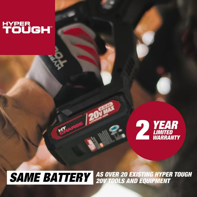 Mini motosierra Hyper Tough de 20 voltios y 6 pulgadas con batería y cargador