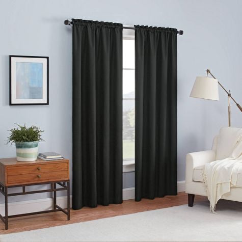 Panel de cortina de ventana Blackout Braxton Thermaback de 1 pieza - Eclipse