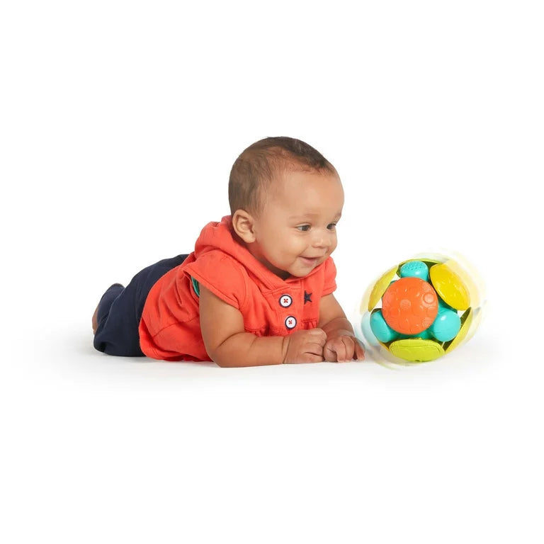 Bright Starts Wobble Bobble Crawl & Chase Baby Activity Ball Toy, Unisex