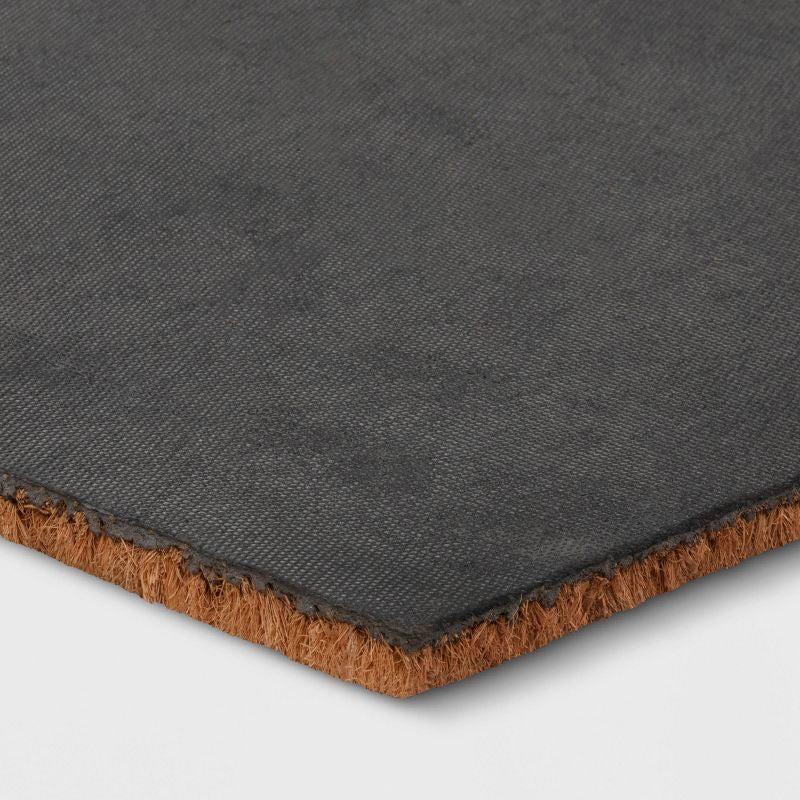 Alfombra / tapete de entrada 1'6"x2'6" 'Love' Coir Doormat Red/Natural - Threshold™
