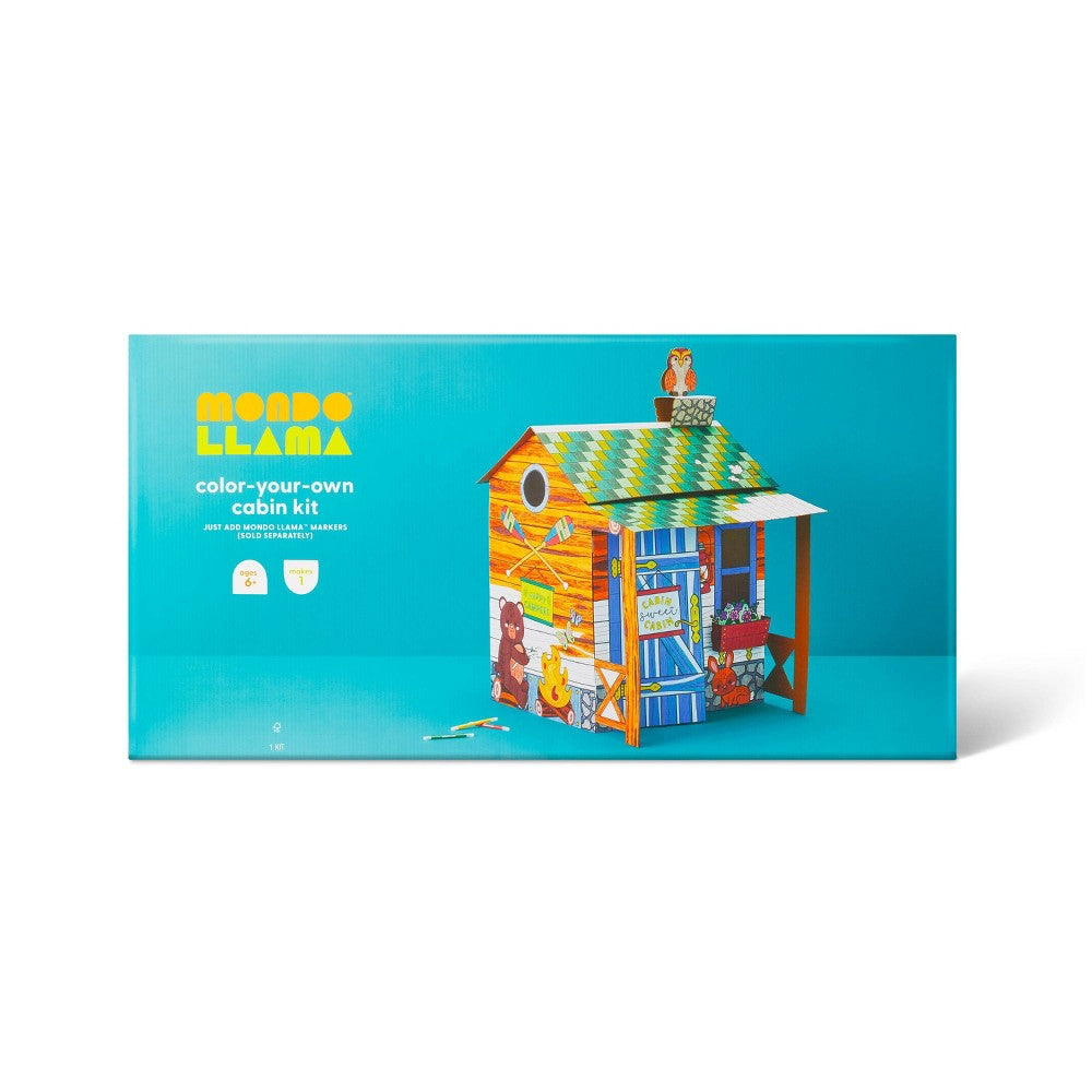 Kit de manualidades de cabina / casa de color - Mondo Llama