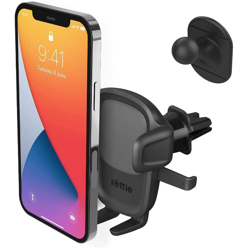 Ventilación de aire iOttie Easy One Touch 5 y montaje empotrado - Negro