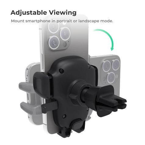 Ventilación de aire iOttie Easy One Touch 5 y montaje empotrado - Negro