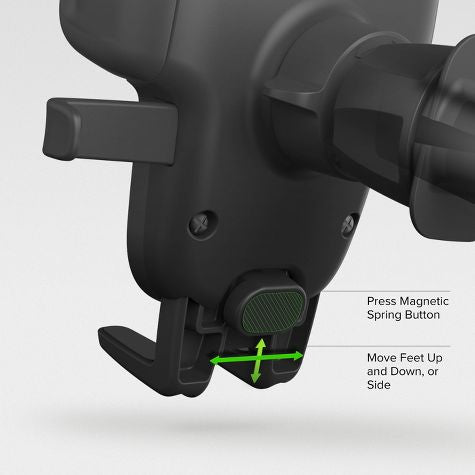 Ventilación de aire iOttie Easy One Touch 5 y montaje empotrado - Negro