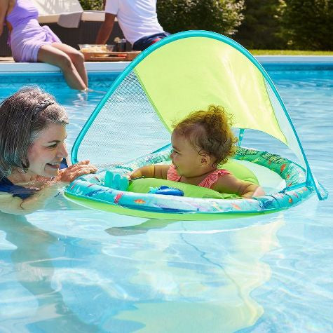 Flotador de primavera Swimways Sun Canopy con válvula Hyper-Flate - Splash N Play