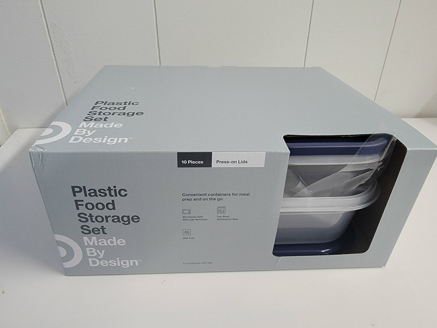 Set plástico de 10 piezas para almacenamiento de alimentos
