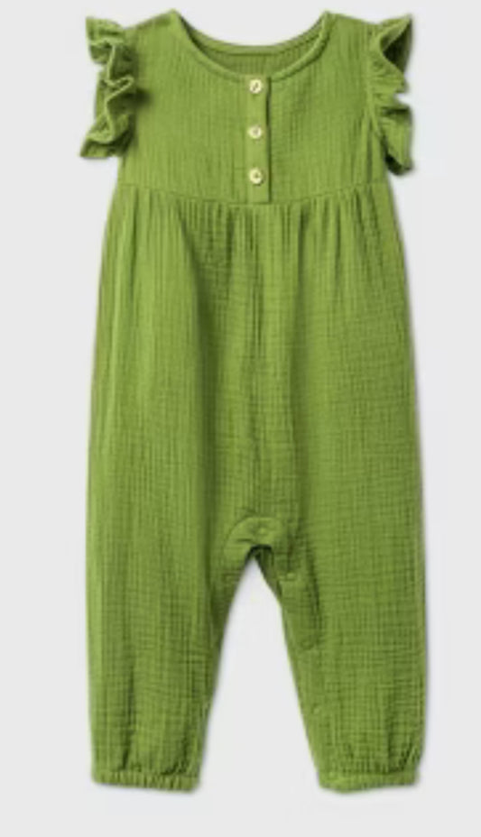 Enterizo de muselina -cat & jack - talla 12 M