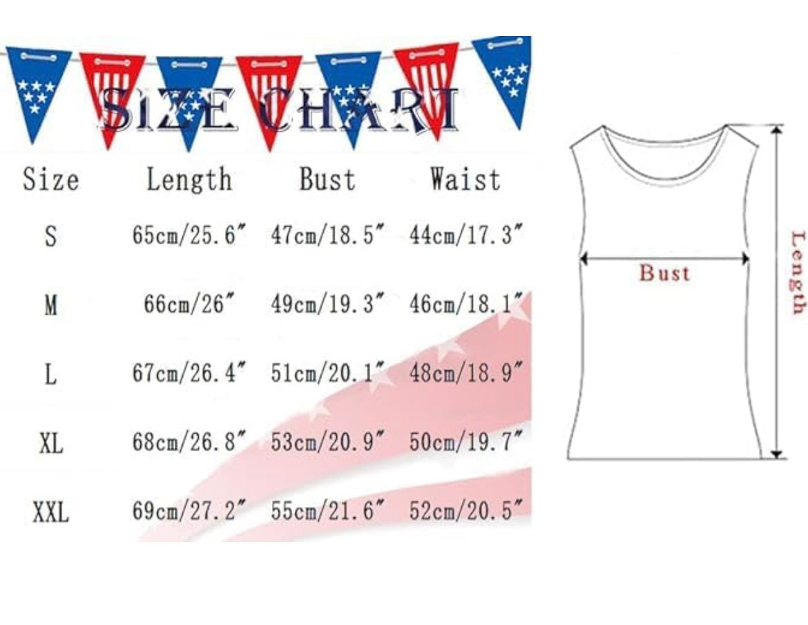 Blusa estrellas y rayas sin mangas - talla L ( petite )